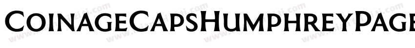 CoinageCapsHumphreyPagetW05 Regular字体转换